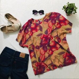 FREE vintage watercolor floral top